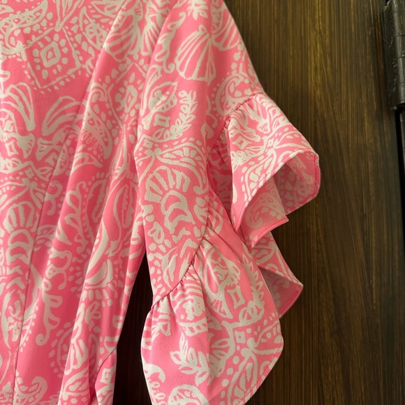 Lilly Pulitzer Pink Darla Stretch Dress (D9) - Picture 9 of 11